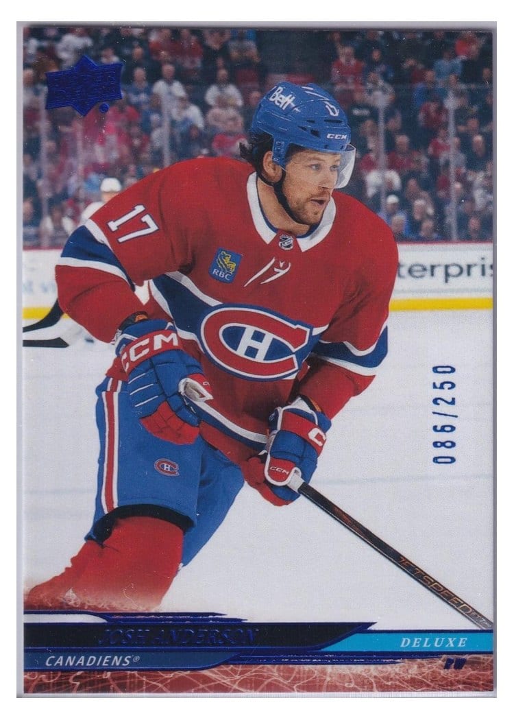 2024-25 Upper Deck Base Set Josh Anderson #341 card