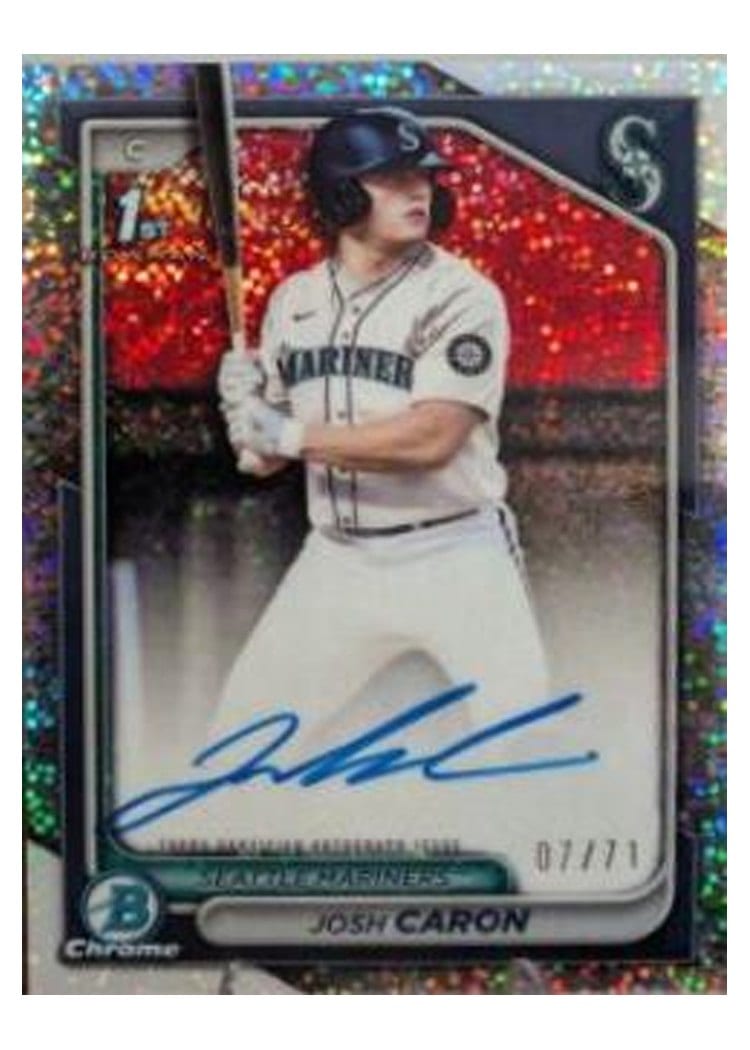 2024 Bowman Draft Chrome Prospect Autographs Josh Caron #CPA-JCA card