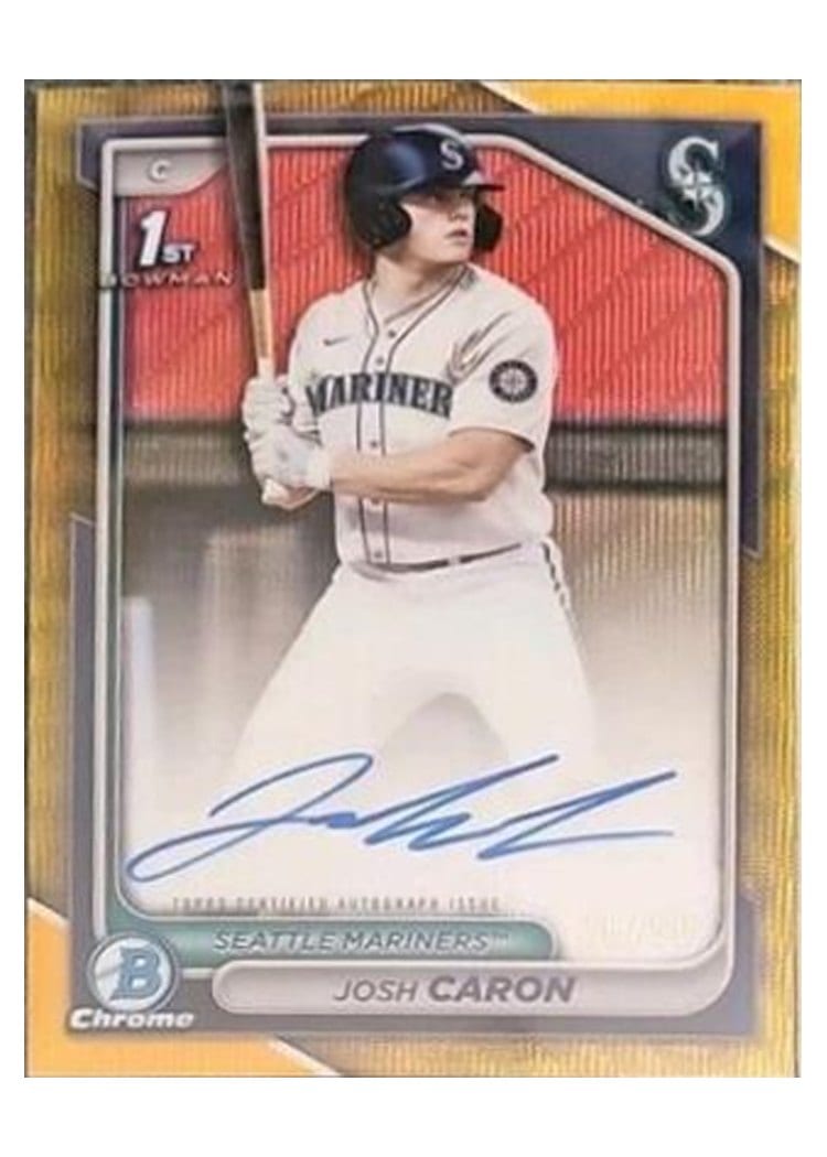 2024 Bowman Draft Chrome Prospect Autographs Josh Caron #CPA-JCA card