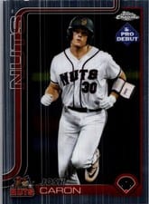 2025 Topps Pro Debut Chrome Autographs Josh Caron #PDC-189 card