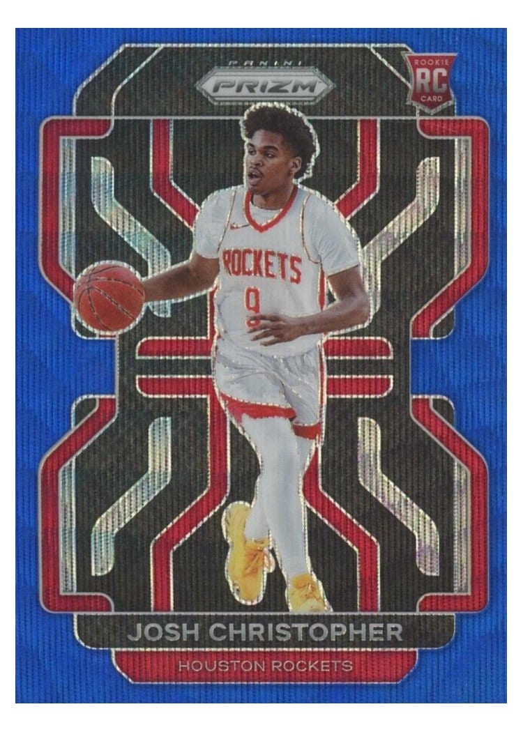 2021-22 Panini Prizm Base Set Josh Christopher Blue Wave #324 card