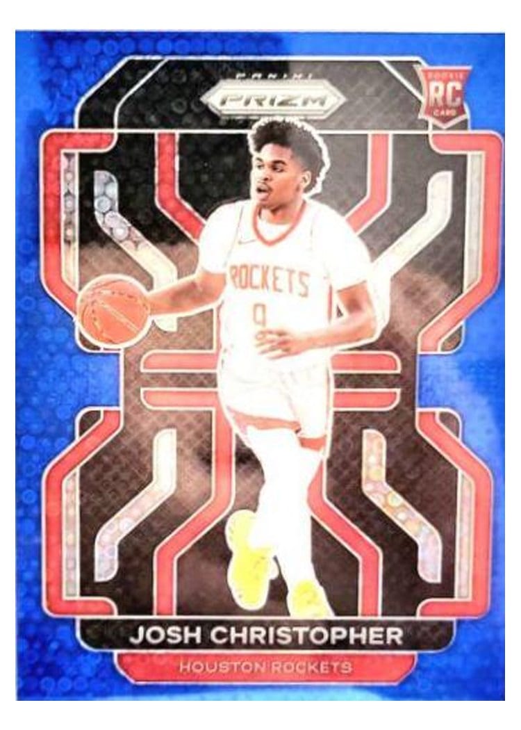 2021-22 Panini Prizm Base Set Josh Christopher Fast Break Blue Prizm #324 card