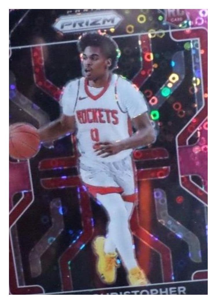 2021-22 Panini Prizm Base Set Josh Christopher Fast Break Pink Prizm #324 card