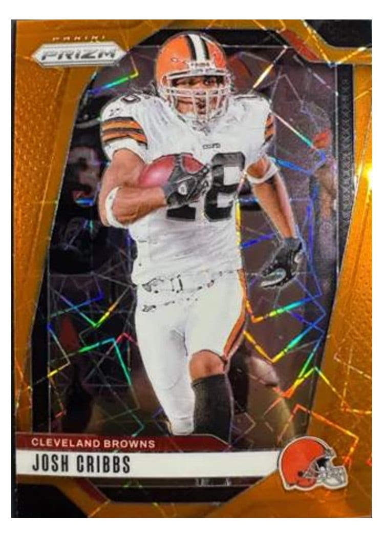 2024 Panini Prizm Base Set Josh Cribbs Orange Lazer #72 card