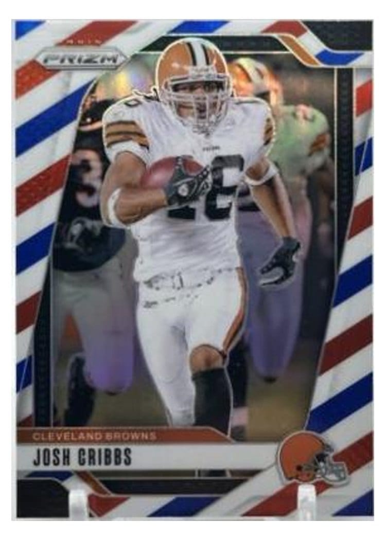 2024 Panini Prizm Base Set Josh Cribbs Red White Blue #72 card
