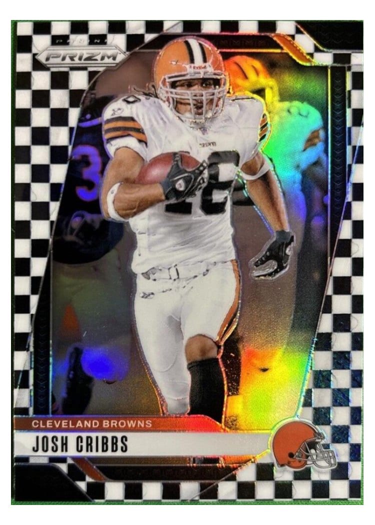 2024 Panini Prizm Base Set Josh Cribbs Black Shimmer #72 card