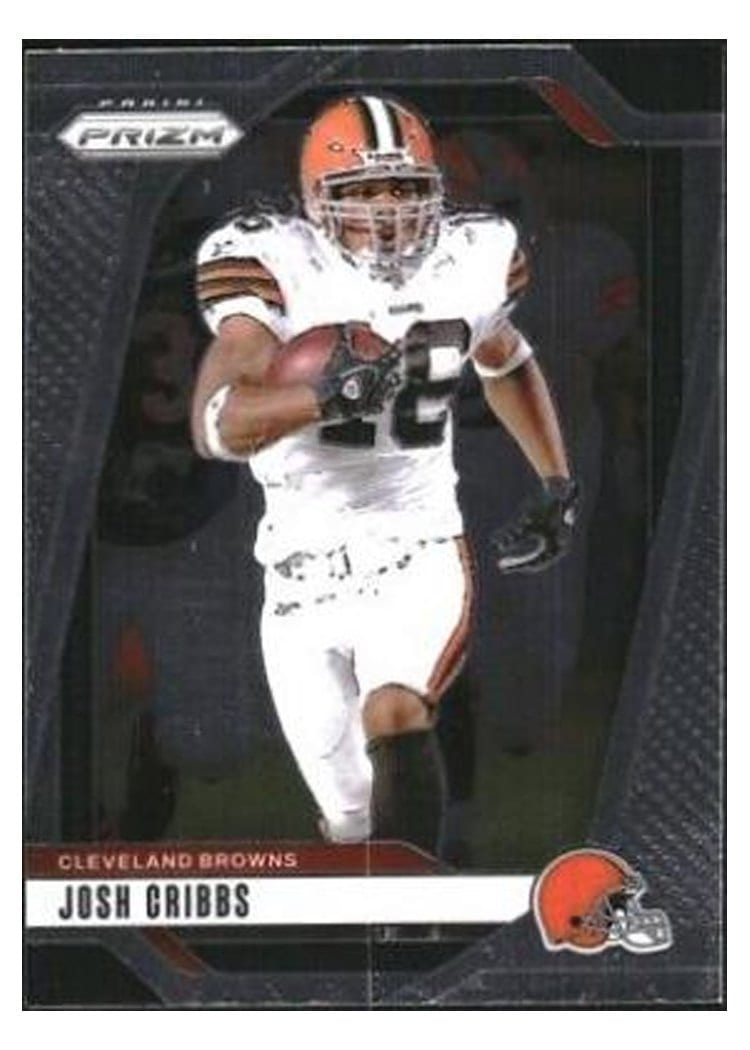 2024 Panini Prizm Base Set Josh Cribbs #72 card