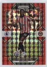 2022 Panini Prizm Premier League Josh Dasilva Red Mosaic #44 card