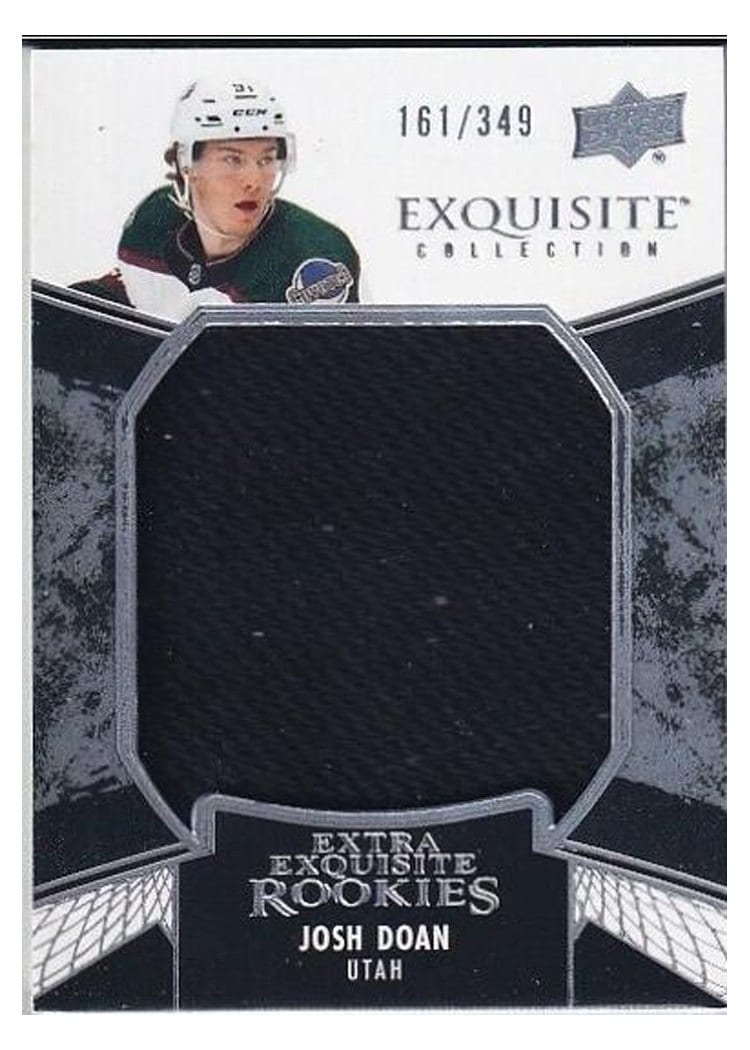 2024-25 Upper Deck Black Diamond Exquisite Collection Extra Exquisite Rookie Jersey Josh Doan #ECER-JD card