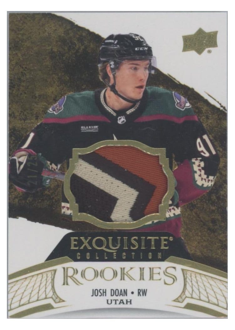 2024-25 Upper Deck Black Diamond Exquisite Collection Rookie Patch Josh Doan #RP-JD card