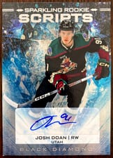 2024-25 Upper Deck Black Diamond Sparkling Rookie Scripts Josh Doan #SRS-JD