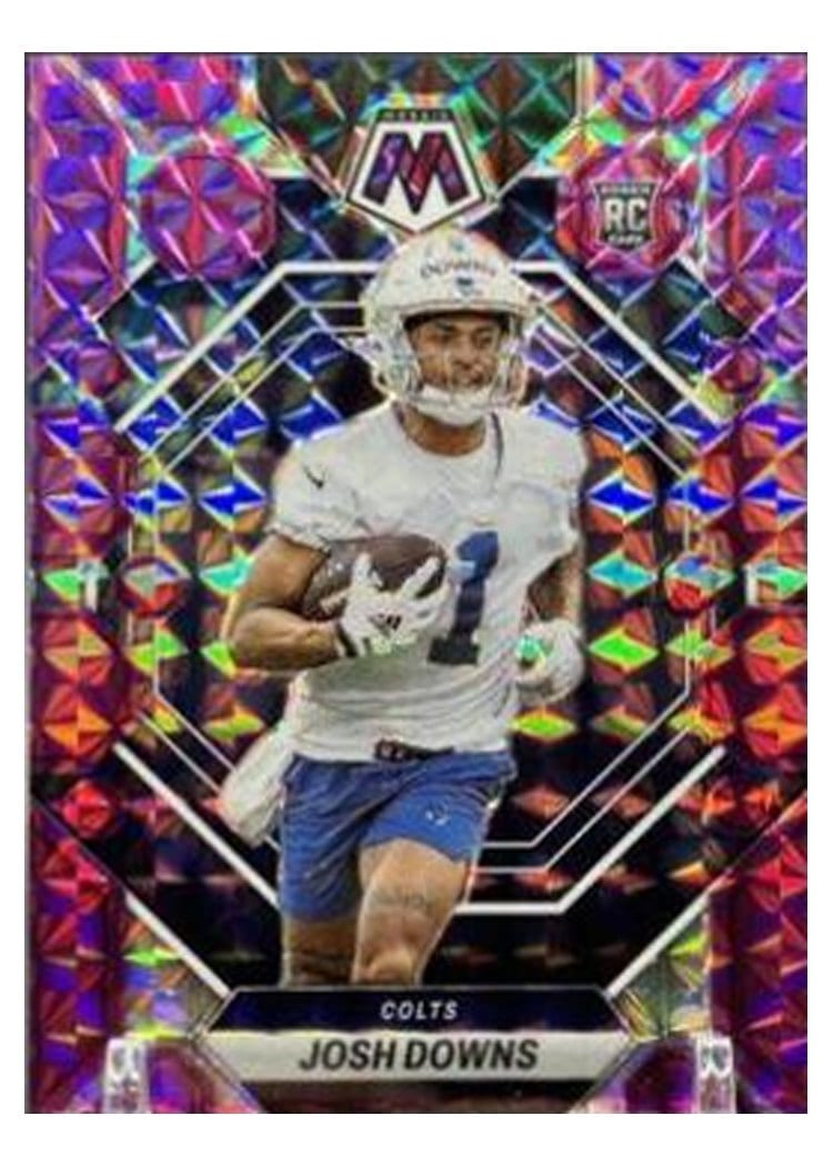 2023 Panini Mosaic Base Set Josh Downs Purple #339 card