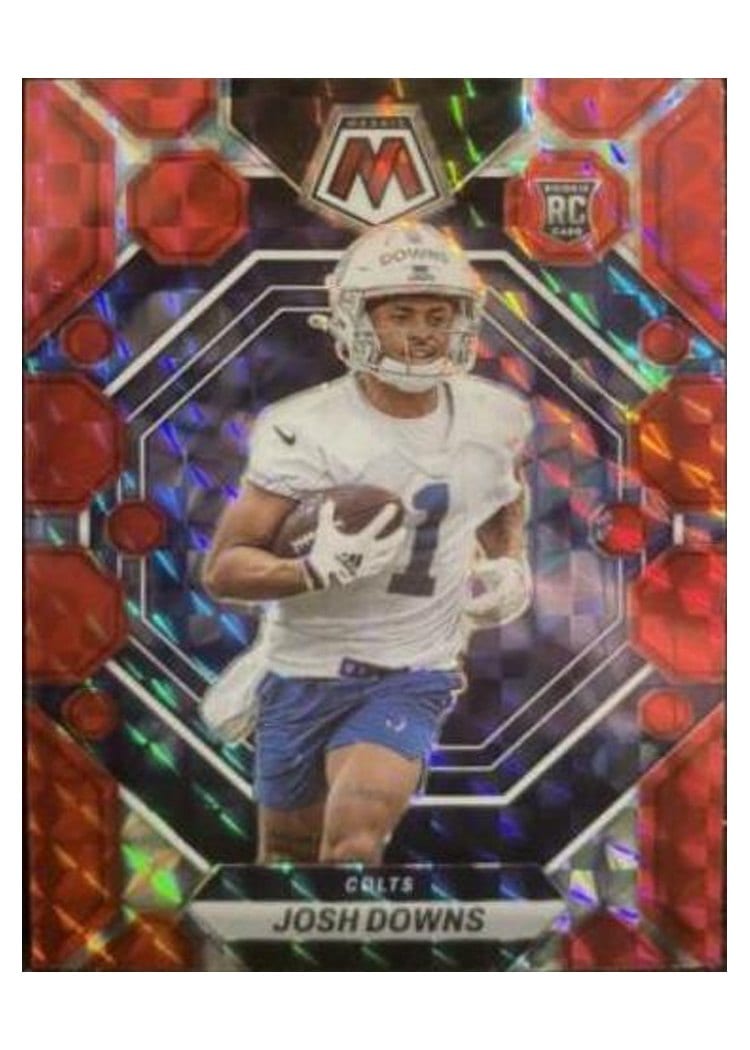 2023 Panini Mosaic Base Set Josh Downs Red #339 card