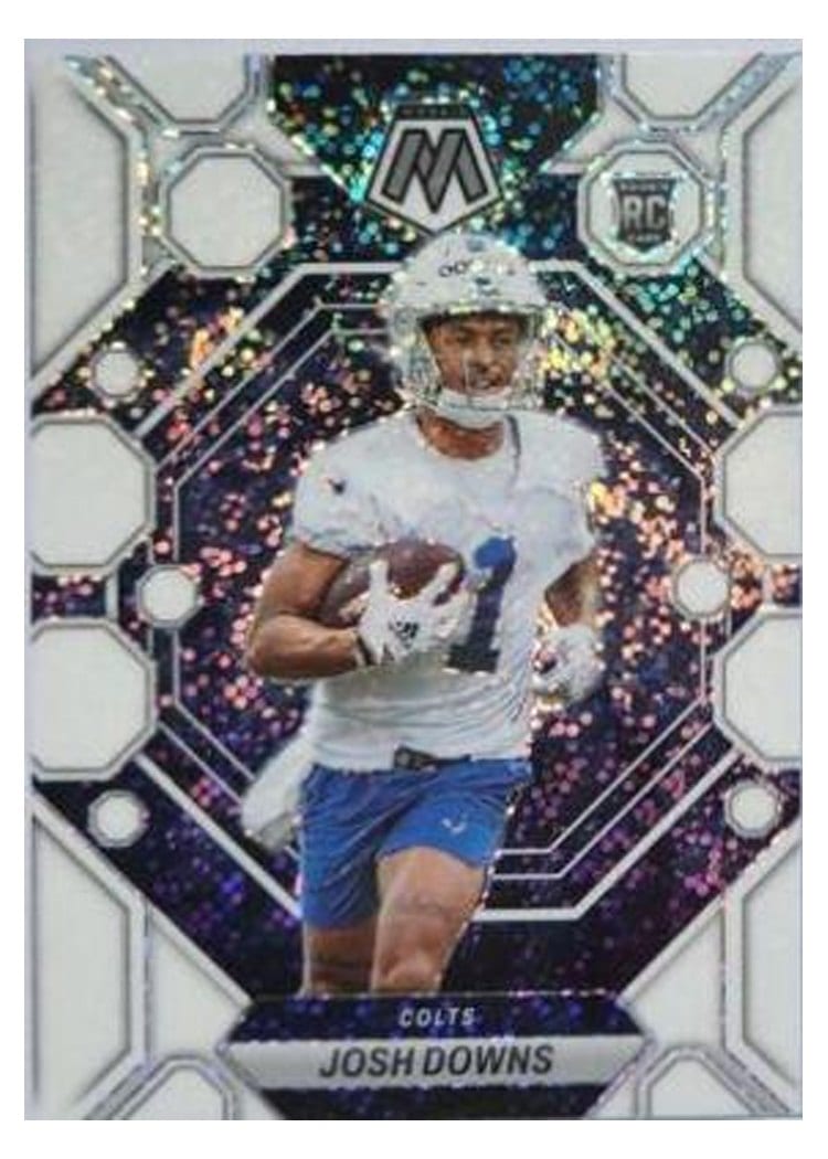 2023 Panini Mosaic Base Set Josh Downs White Sparkle #339 card