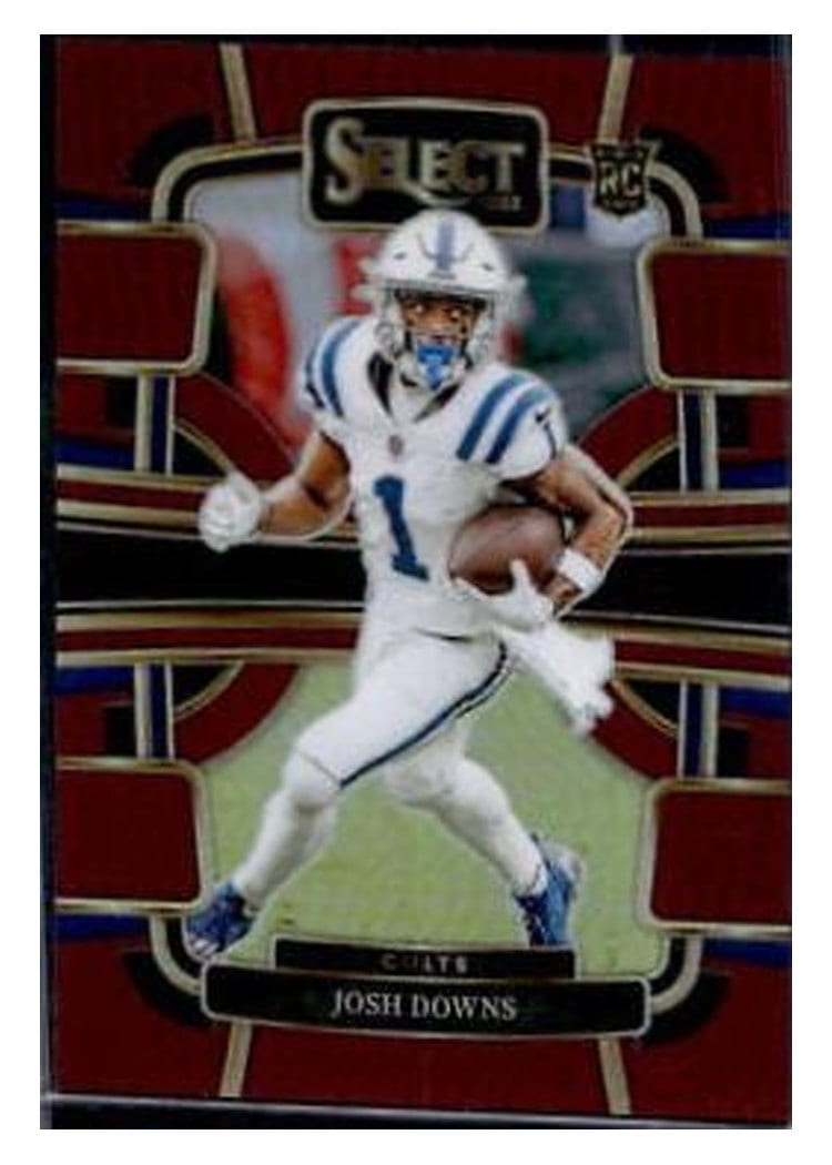 2023 Panini Select Base Set Josh Downs Maroon Prizm #44 card