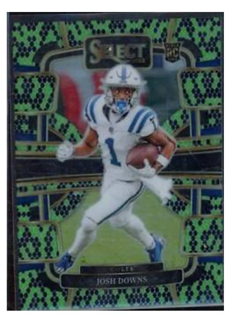 2023 Panini Select Base Set Josh Downs Green #44 card