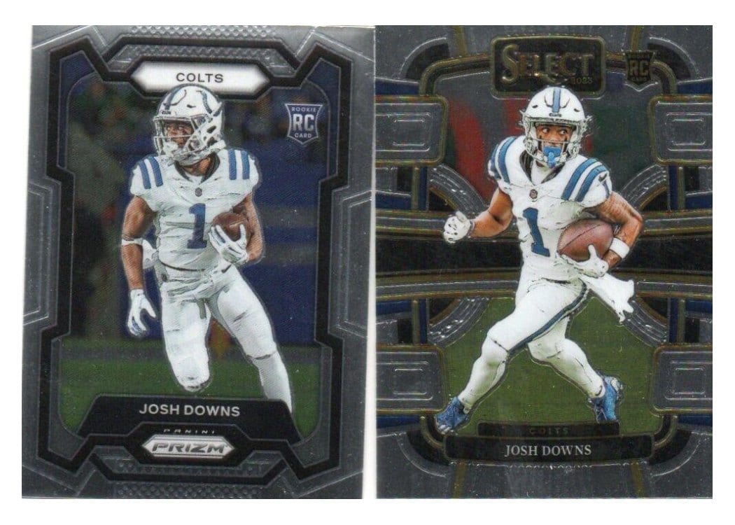2023 Panini Select Base Set Josh Downs Snakeskin Prizm #44 card