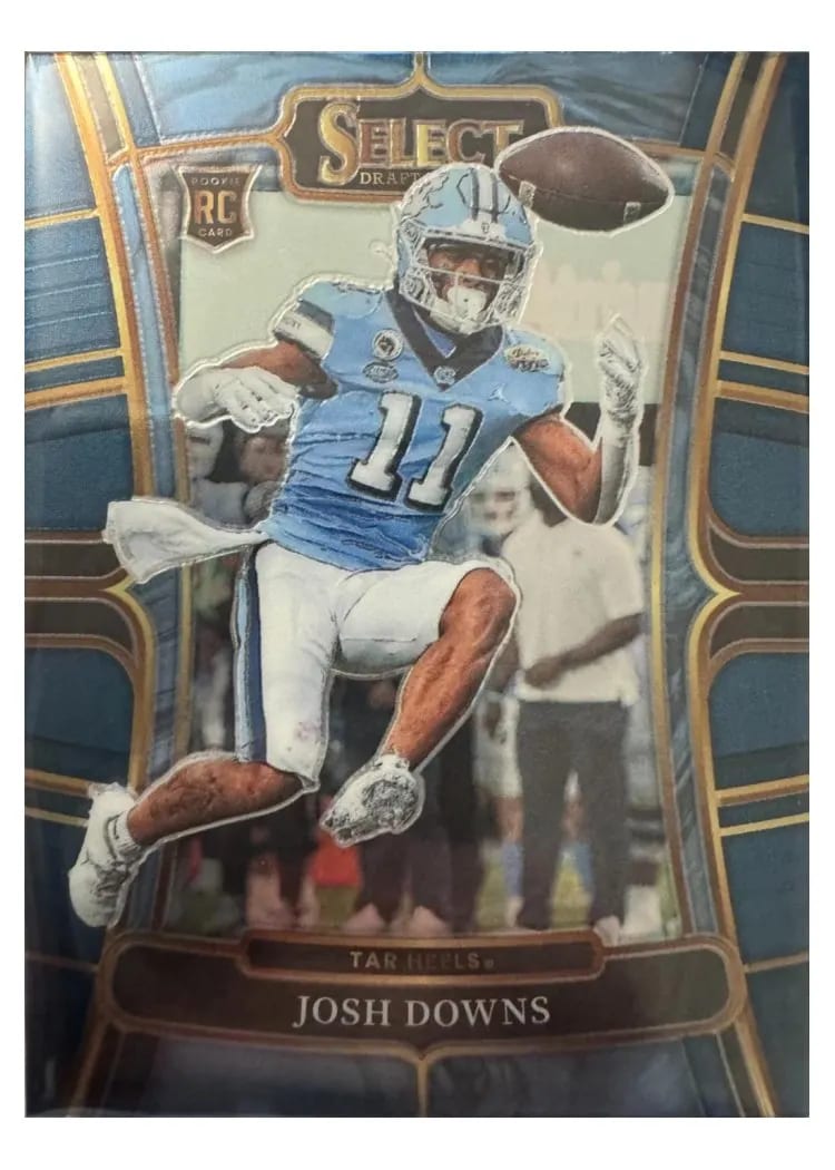 2023 Panini Select Draft Picks Base Set Josh Downs Tri Color #16 card