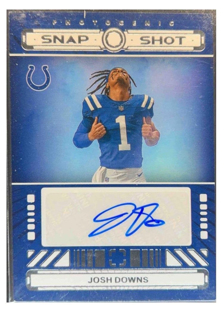 2024 Panini Photogenic Snapshots Autographs Josh Downs #SSA-JDO card