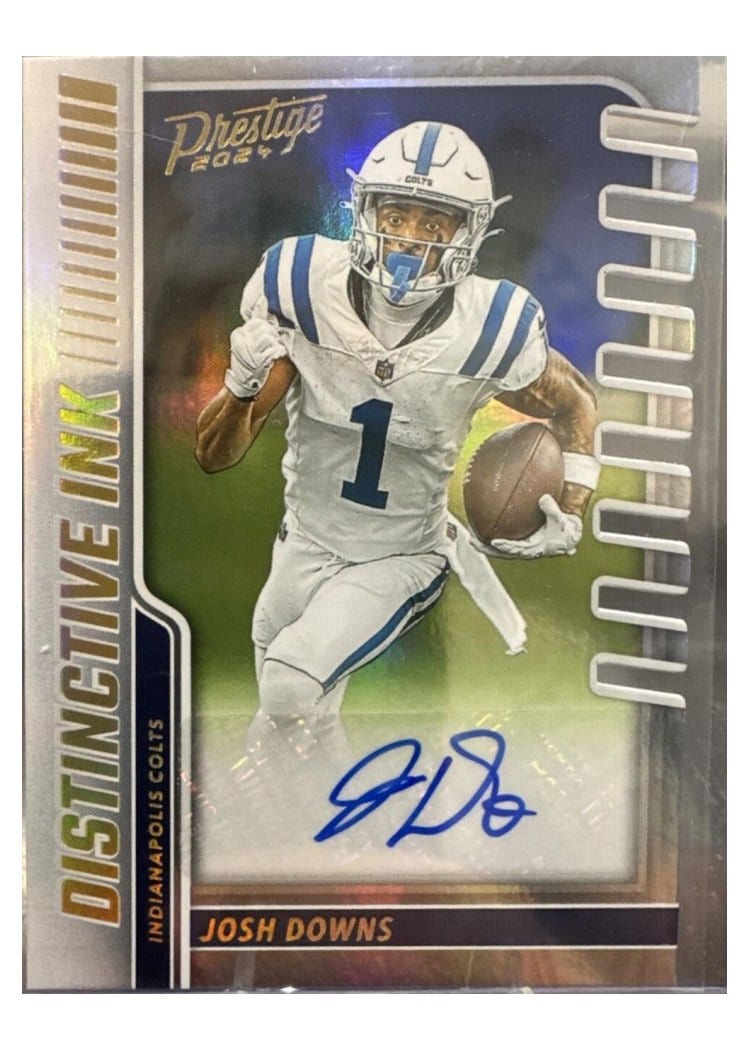 2024 Panini Prestige Distinctive Ink Josh Downs #DI-JDS card