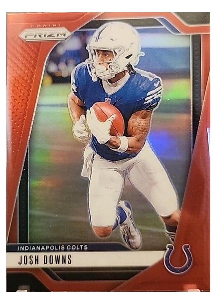 2024 Panini Prizm Base Set Josh Downs Red #122 card