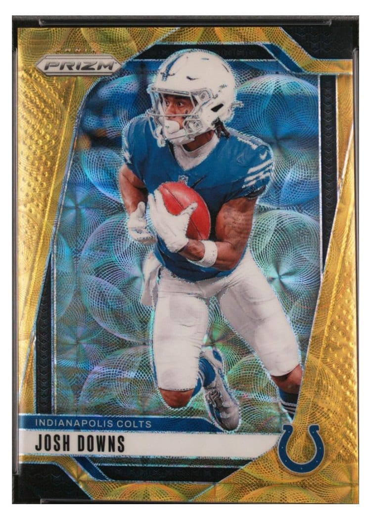 2024 Panini Prizm Base Set Josh Downs Choice Gold #122 card
