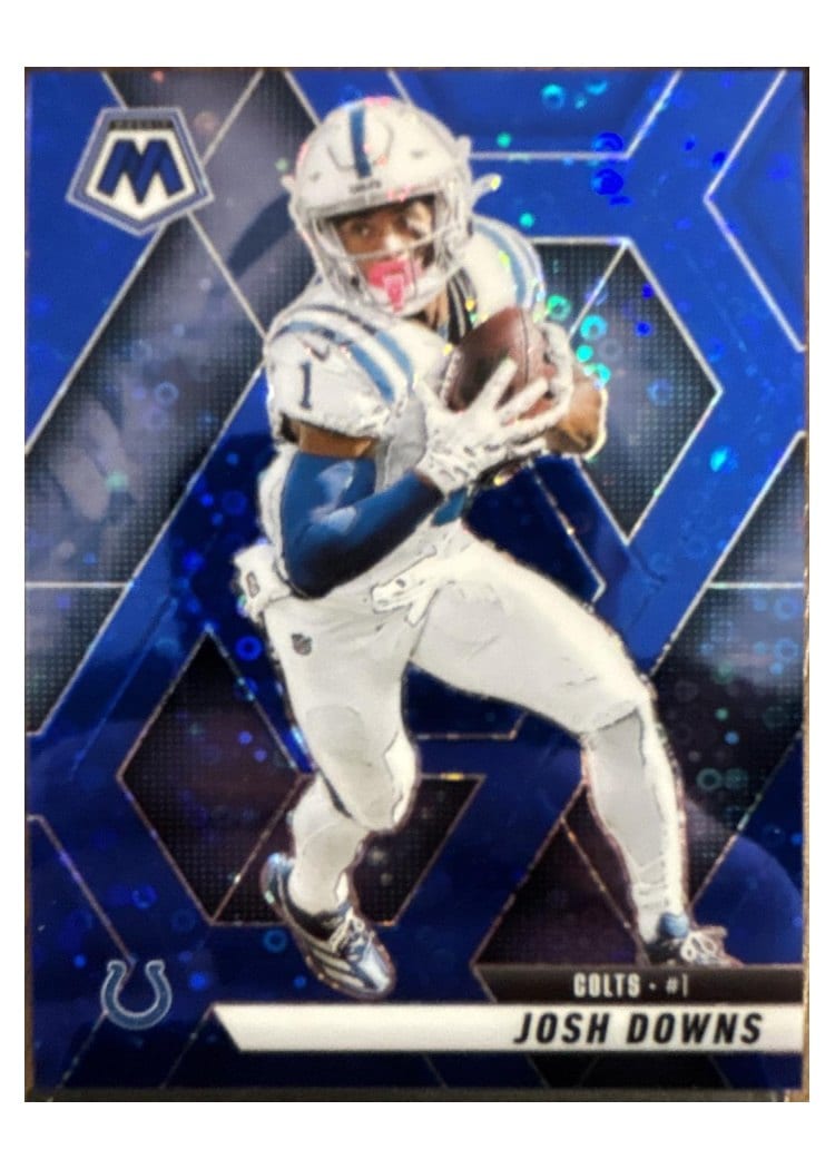 2025 Panini Mosaic Base Set Josh Downs Blue #145 card