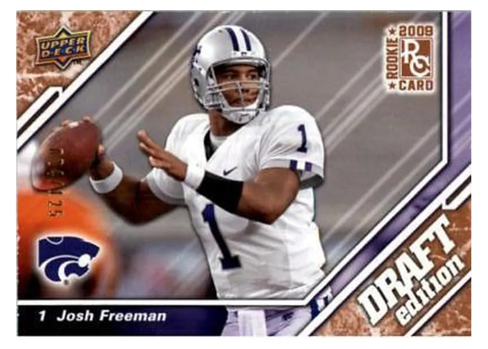 2009 Upper Deck Draft Edition Josh Freeman Bronze #85 card