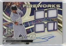 2022 Panini Chronicles Spectra Fireworks Fabric Signatures Josh Fuentes #FFS-JF card