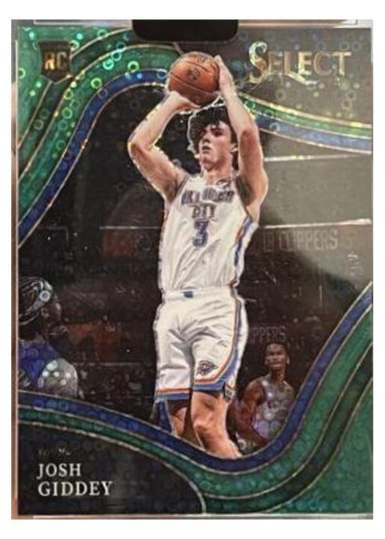 2021-22 Panini Select Base Set Josh Giddey #256 card