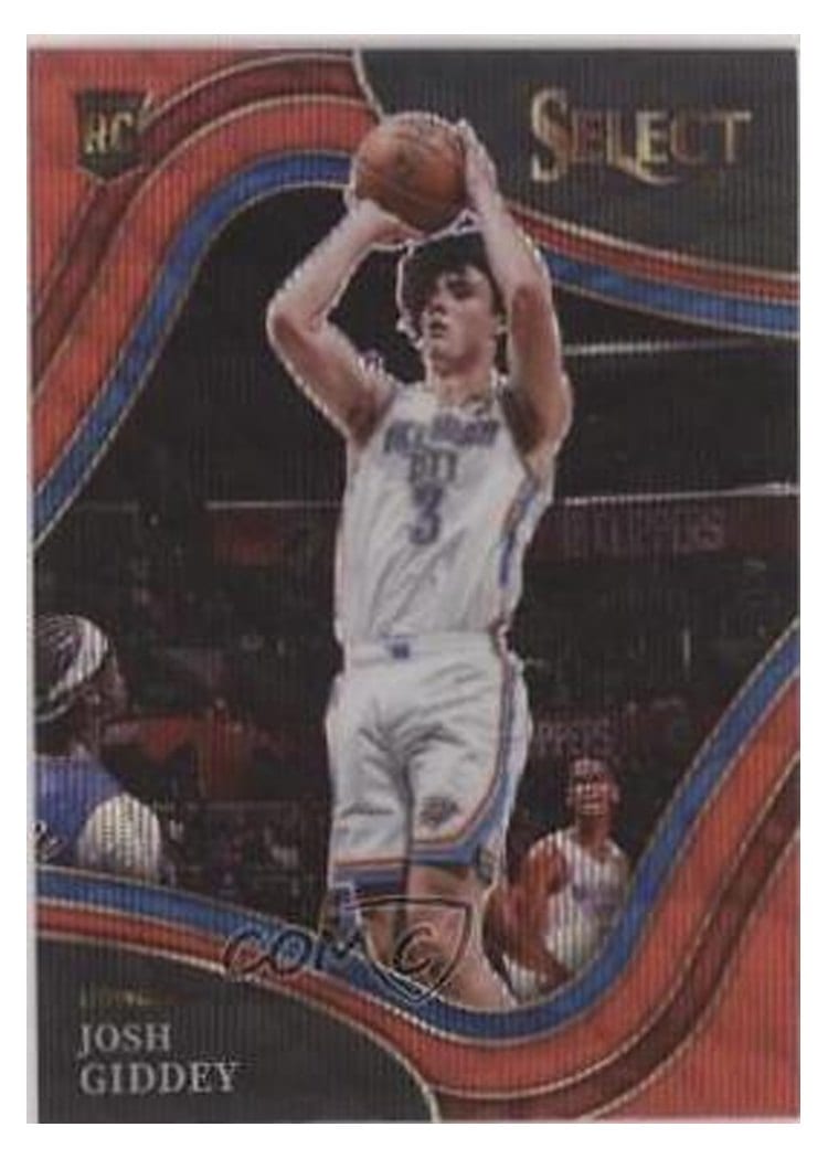 2021-22 Panini Select Base Set Josh Giddey #256 card