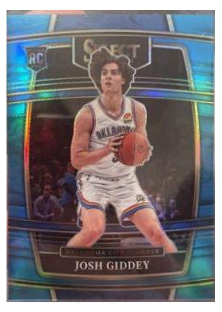 2021-22 Panini Select Base Set Josh Giddey Light Blue Prizm #58 card