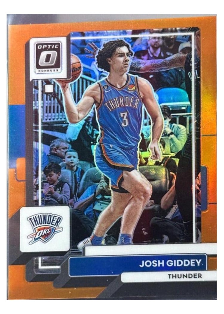 2022-23 Donruss Optic Base Set Josh Giddey Orange #43 card