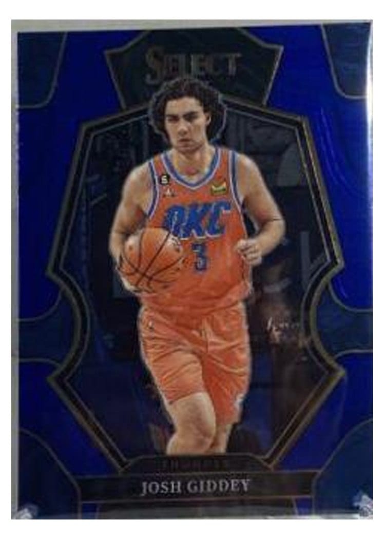 2022-23 Panini Select Base Set Josh Giddey Blue Prizm #160 card