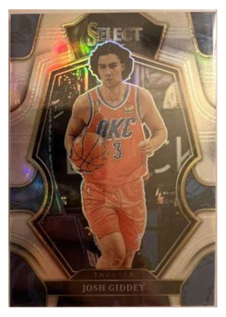 2022-23 Panini Select Base Set Josh Giddey Silver Prizm #160 card