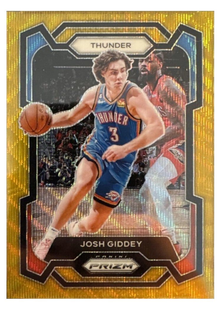 2023-24 Panini Prizm Base Set Josh Giddey #50 card