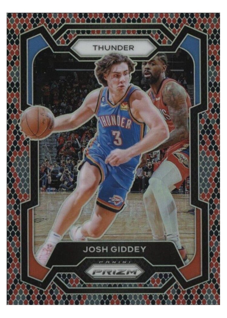 2023-24 Panini Prizm Base Set Josh Giddey #50 card