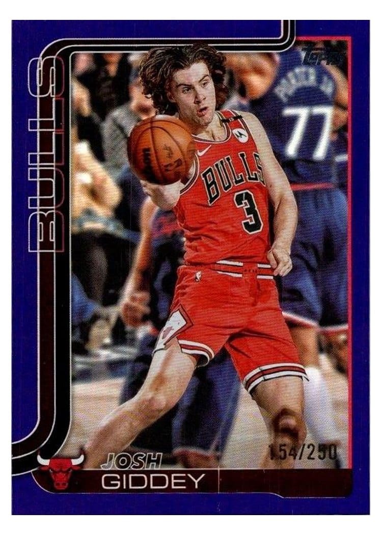 2025-26 Topps Base Set Josh Giddey Purple Rainbow #35 card