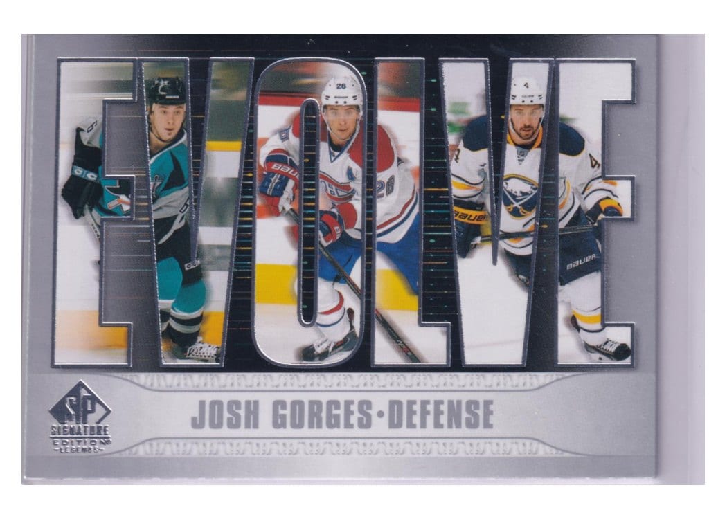 2020-21 SP Signature Edition Legends Evolve Josh Gorges #E-5 card