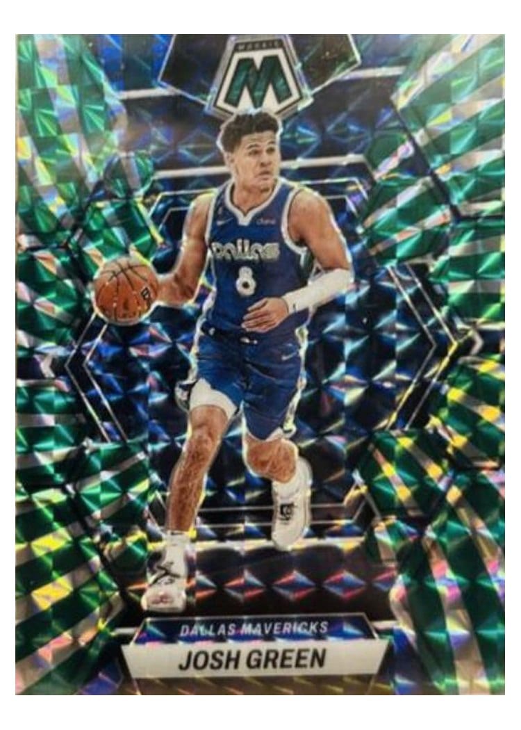 2022-23 Panini Mosaic Base Set Josh Green Green Swirl #102 card