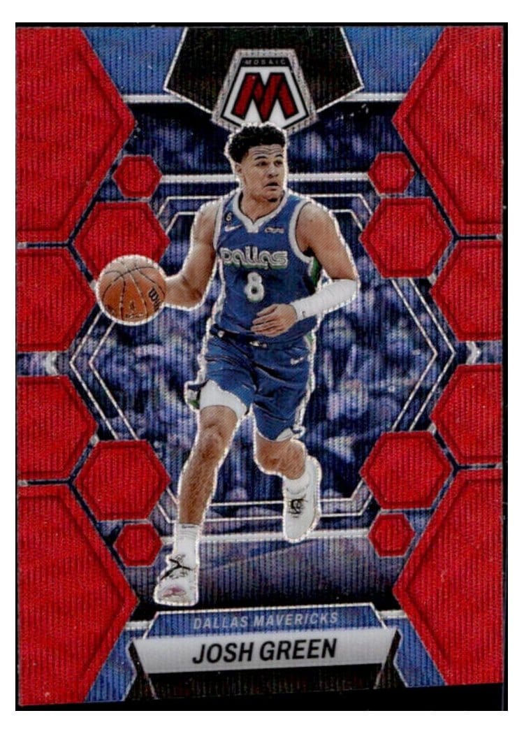 2022-23 Panini Mosaic Base Set Josh Green Red Wave #102 card