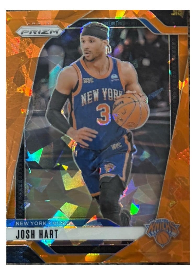 2024-25 Panini Prizm Base Set Josh Hart Orange Ice #196 card
