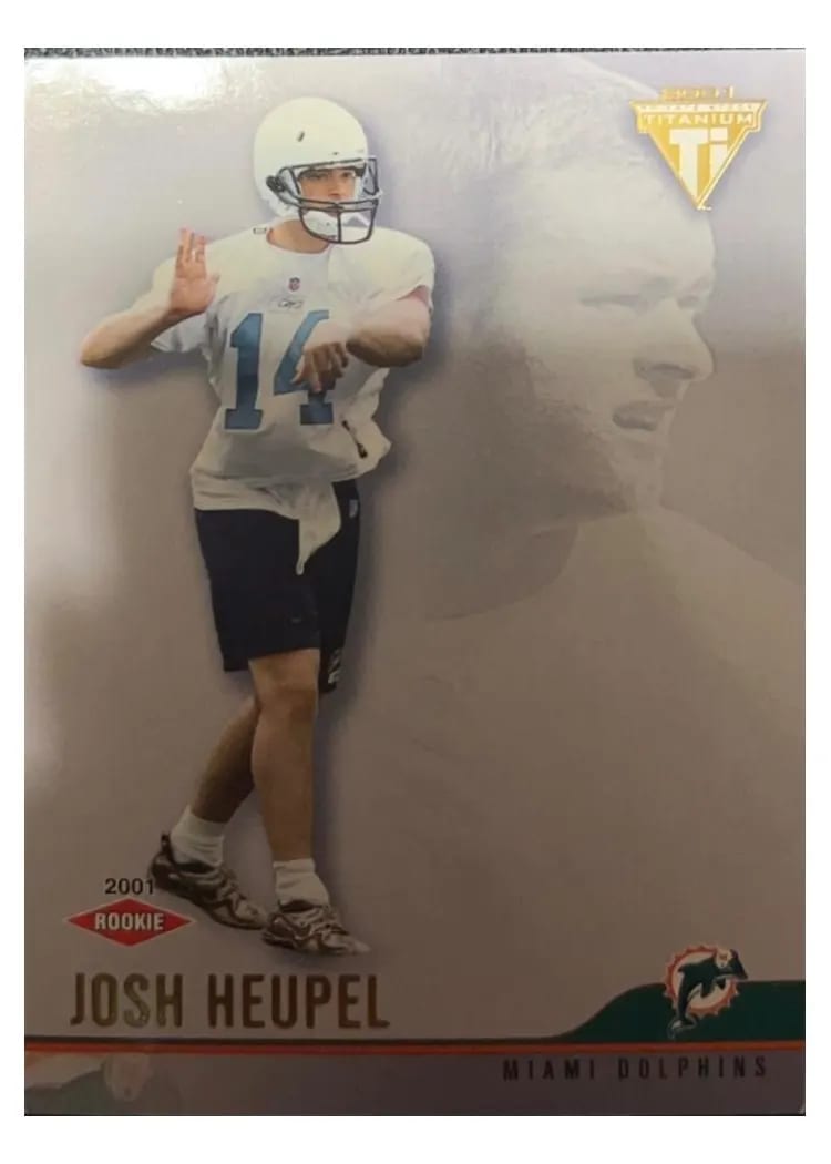 2001 Pacific Titanium Josh Heupel #180 card