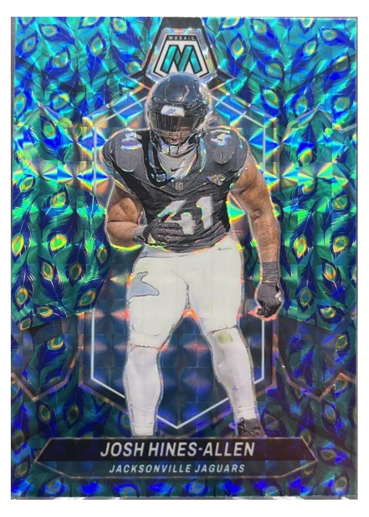 2024 Panini Mosaic Base Set Josh Hines-Allen Peacock Choice #104 card