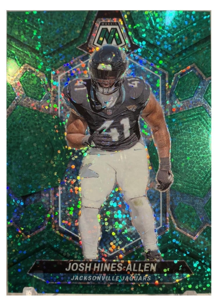2024 Panini Mosaic Base Set Josh Hines-Allen Green Sparkle #104 card