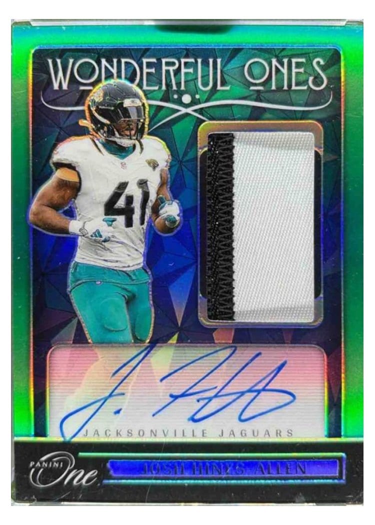 2024 Panini One Wonderful Ones Autographs Josh Hines-Allen #372 card