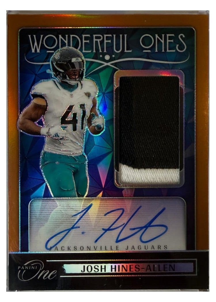 2024 Panini One Wonderful Ones Autographs Josh Hines-Allen #372 card