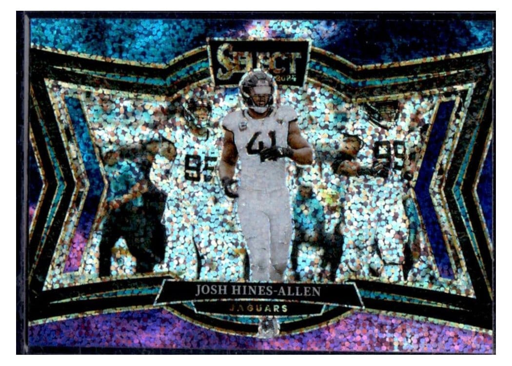 2024 Panini Select Base Set Josh Hines-Allen Cosmic Prizm #454 card