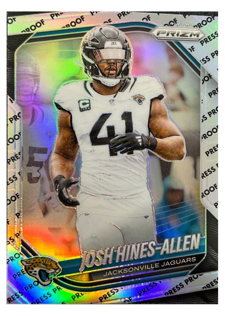 2025 Panini Prizm Base Set Josh Hines-Allen #43 card