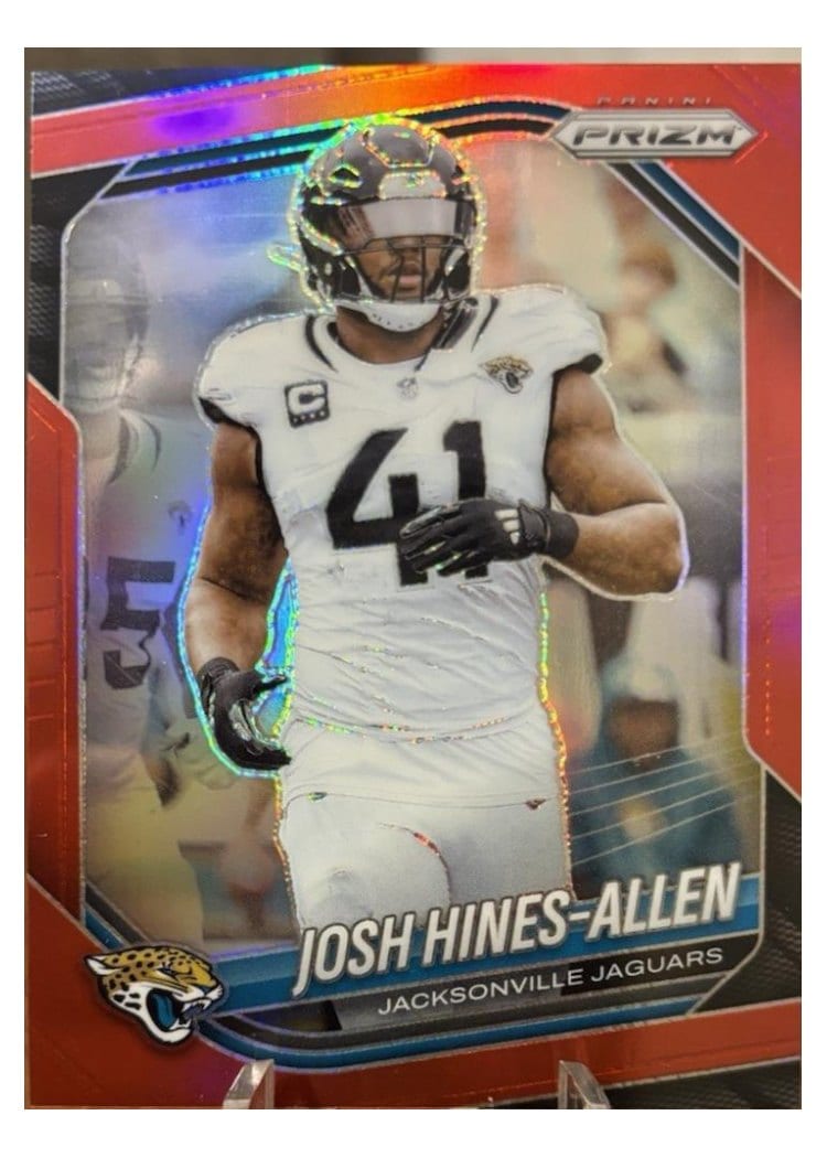 2025 Panini Prizm Base Set Josh Hines-Allen #43 card